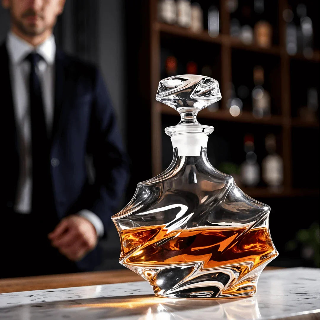 Storm Japanese Crystal Whisky Decanter